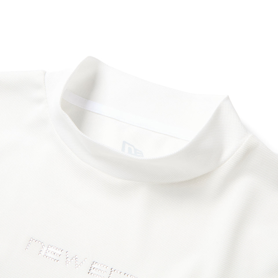 Women's 長袖 モックネック Tシャツ Back Pleats ホワイト | ゴルフ | NEW ERA ニューエラ公式オンラインストア