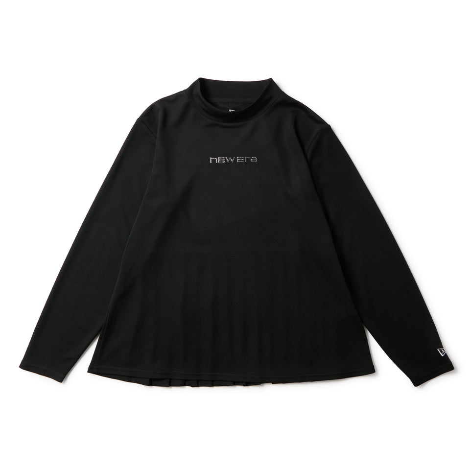 Women's 長袖 モックネック Tシャツ Back Pleats ブラック | ゴルフ | NEW ERA ニューエラ公式オンラインストア
