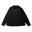 Women's 長袖 モックネック Tシャツ Back Pleats ブラック | ゴルフ | NEW ERA ニューエラ公式オンラインストア