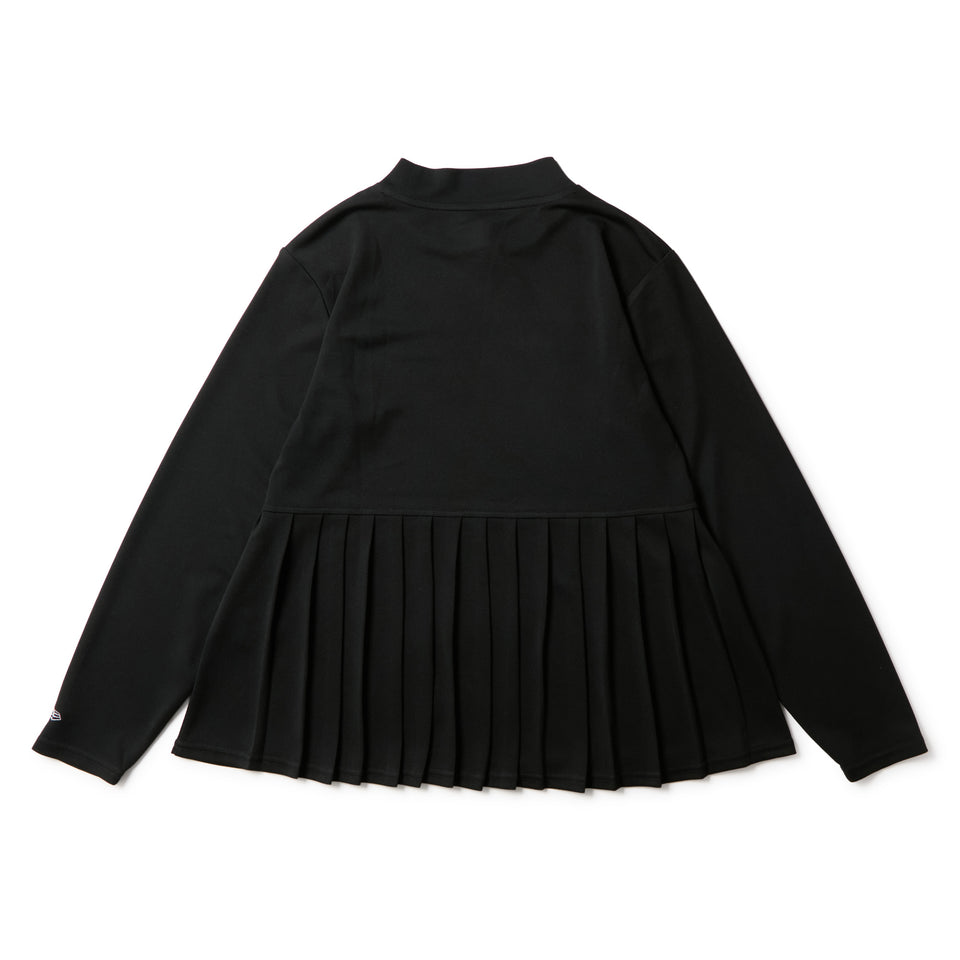 Women's 長袖 モックネック Tシャツ Back Pleats ブラック | ゴルフ | NEW ERA ニューエラ公式オンラインストア