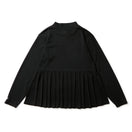 Women's 長袖 モックネック Tシャツ Back Pleats ブラック | ゴルフ | NEW ERA ニューエラ公式オンラインストア