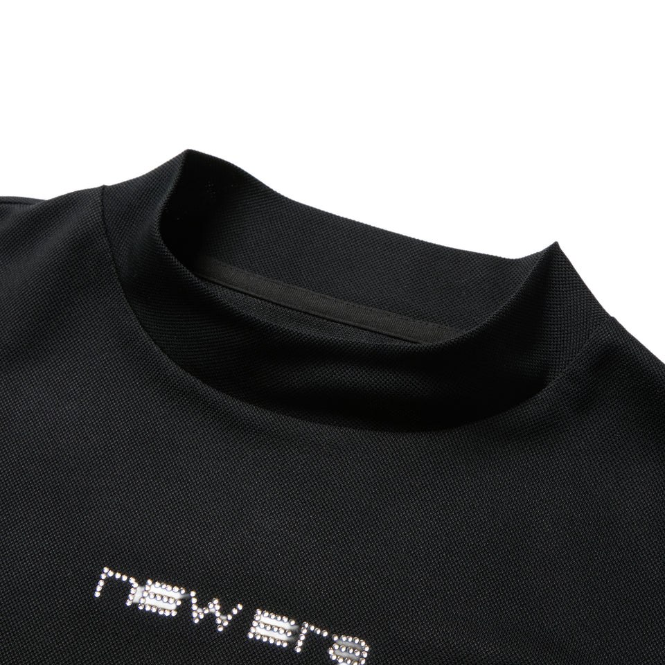 Women's 長袖 モックネック Tシャツ Back Pleats ブラック | ゴルフ | NEW ERA ニューエラ公式オンラインストア