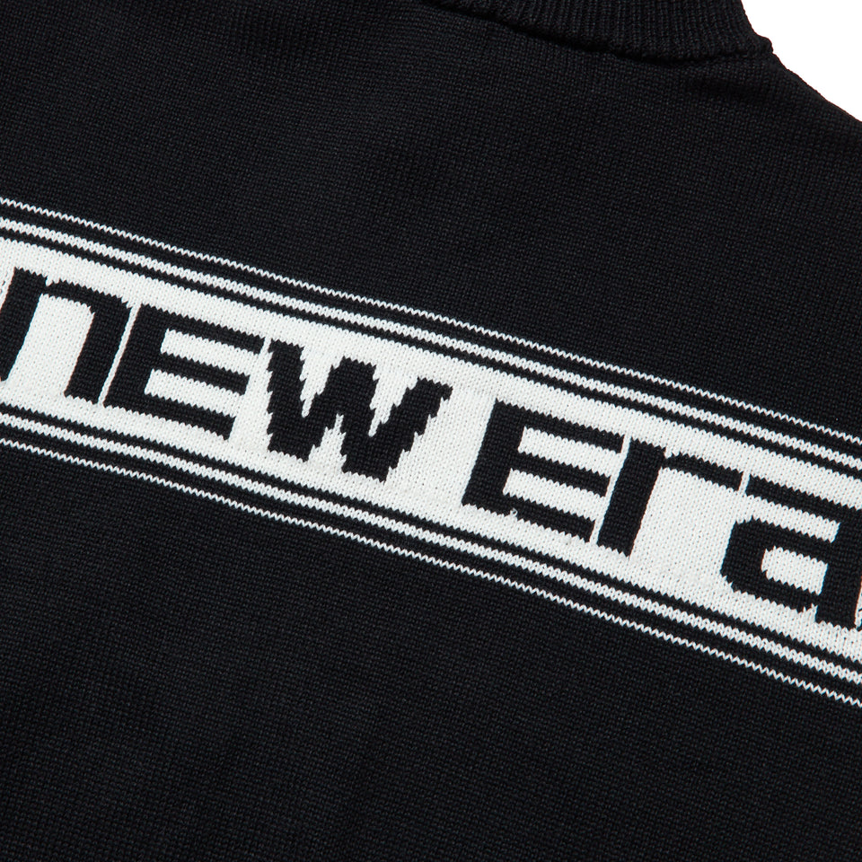 Women's ニット ハーフジップ プルオーバー Jacquard Logo ブラック|ゴルフ | NEW ERA ニューエラ公式オンラインストア
