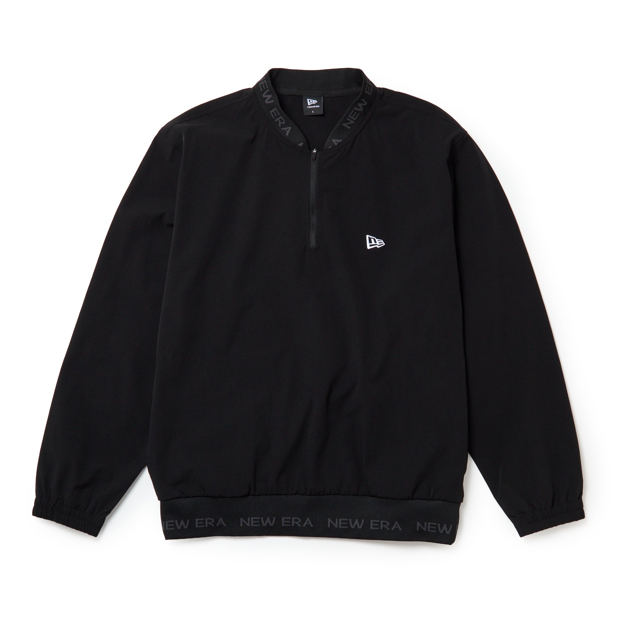 NEW ERA ニューエラゴルフ ウィンドジャケット プルオーバー ブラックL ウィンドジャケット プルオーバー ブラック | ゴルフ | ニューエラ