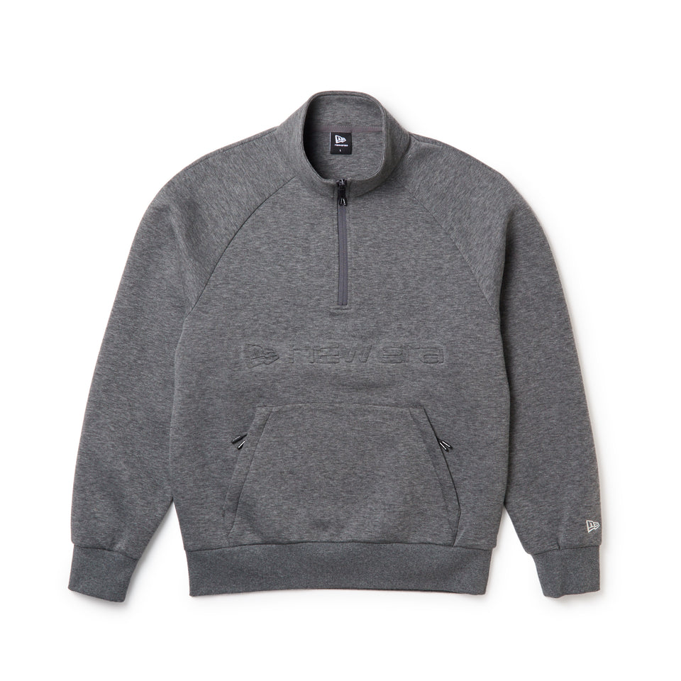 テック スウェット ハーフジップ プルオーバー Emboss Logo ダークグレー|ゴルフ | NEW ERA ニューエラ公式オンラインストア