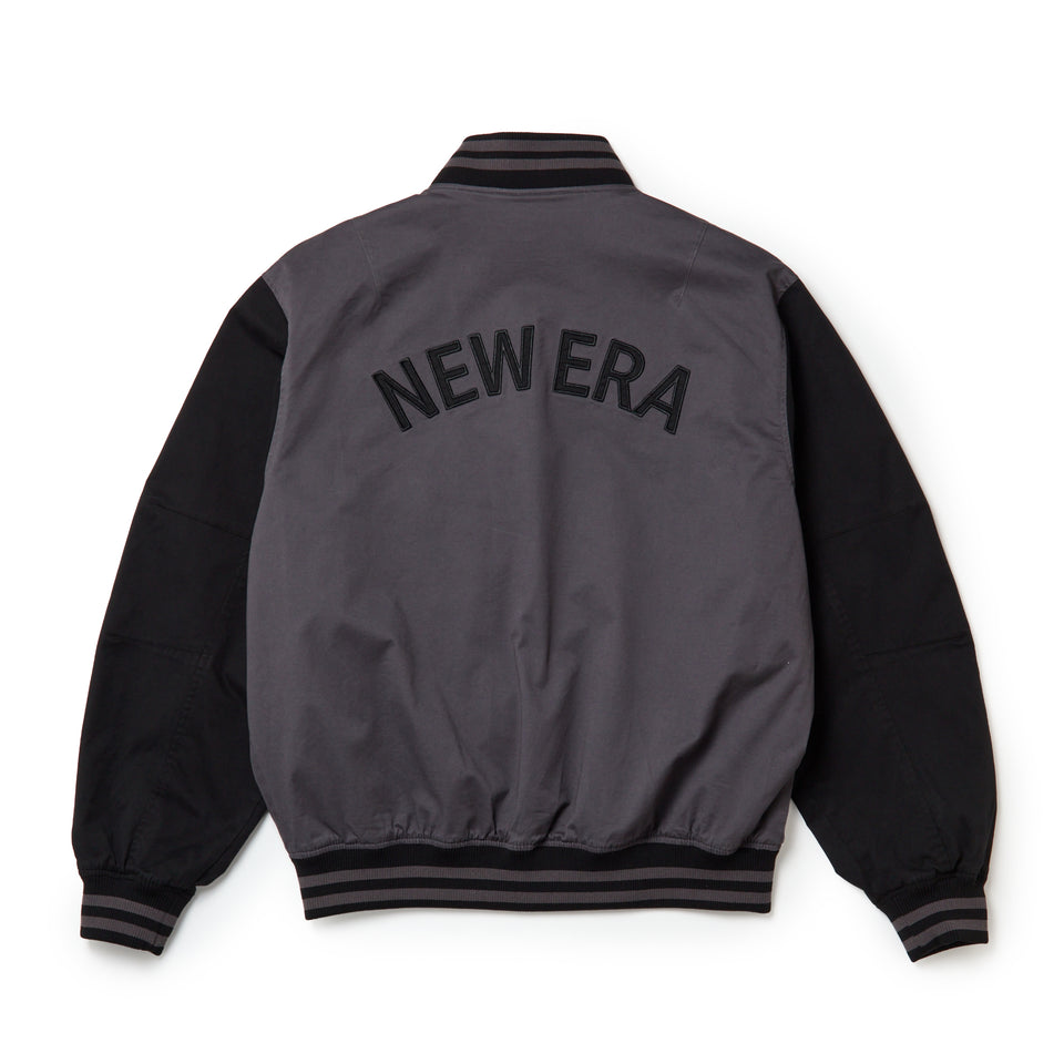 ストレッチコットン バーシティジャケット アーカイブロゴ グラファイト/ブラック|ゴルフ | NEW ERA ニューエラ公式オンラインストア