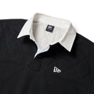 長袖 ラグビーシャツ エルボーパッチ ブラック | ゴルフ | NEW ERA ニューエラ公式オンラインストア