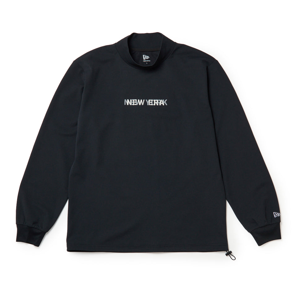 長袖 ハイネック　ピケ 鹿の子 Tシャツ TIHLIF ブラック | ゴルフ | NEW ERA ニューエラ公式オンラインストア