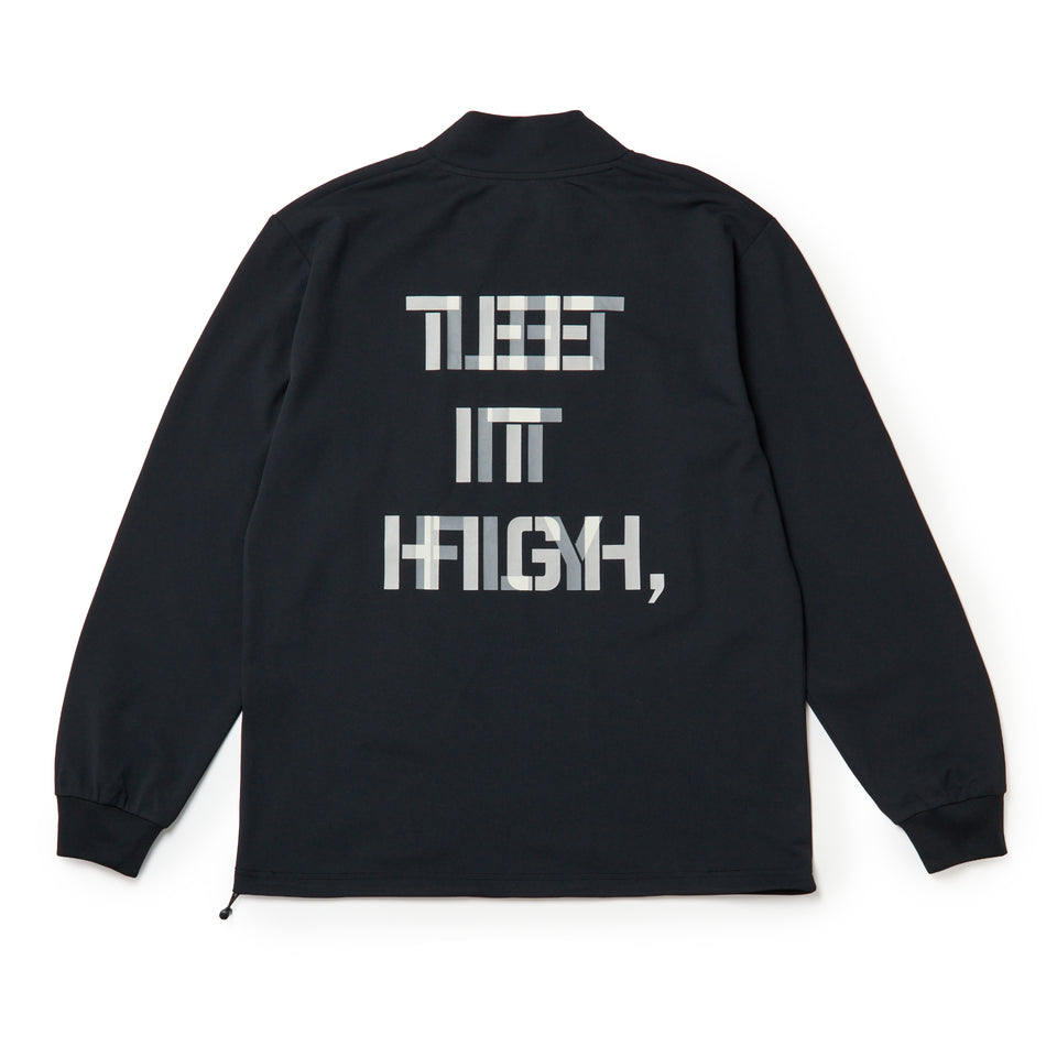 長袖 ハイネック　ピケ 鹿の子 Tシャツ TIHLIF ブラック | ゴルフ | NEW ERA ニューエラ公式オンラインストア