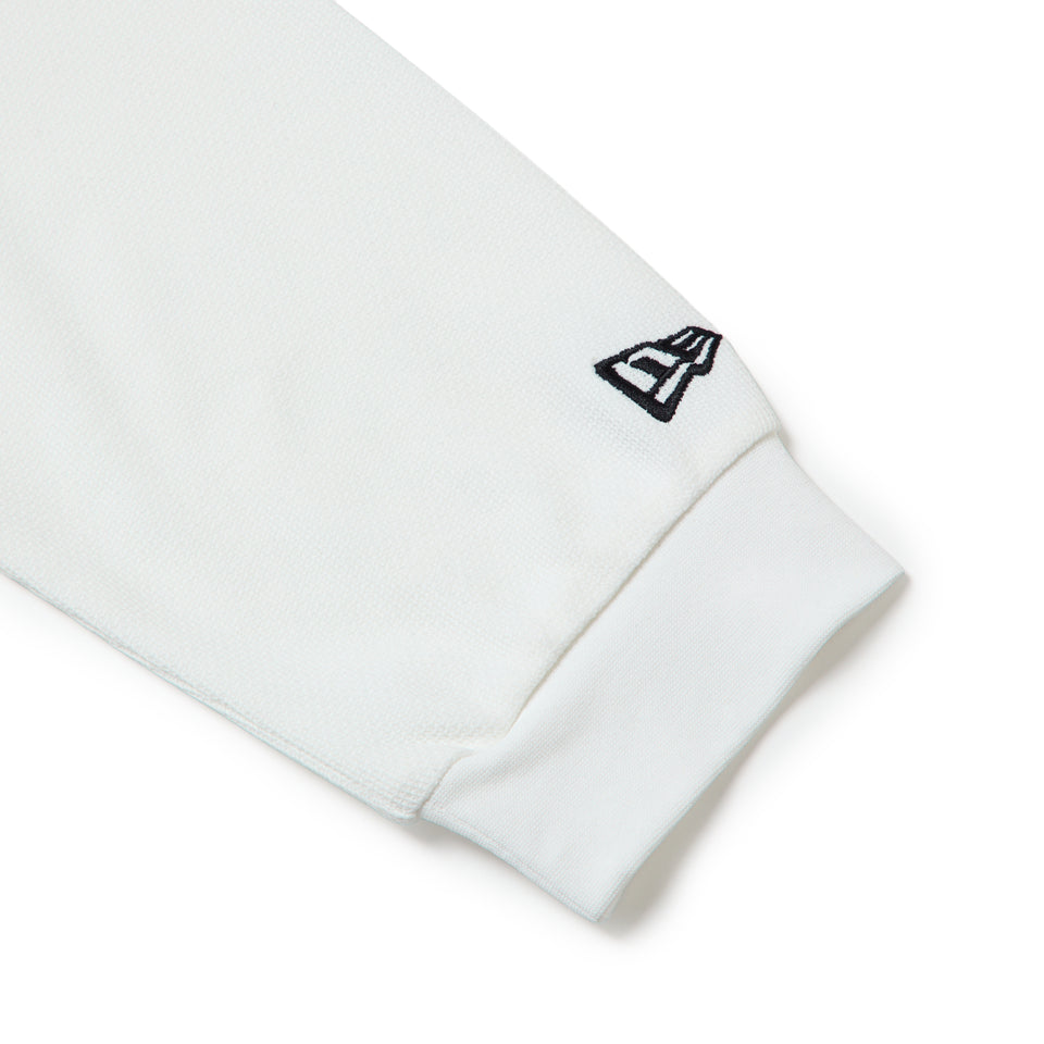 長袖 モックネック パフォーマンス Tシャツ ハニカム パネル ホワイト/ブラック | ゴルフ | NEW ERA ニューエラ公式オンラインストア