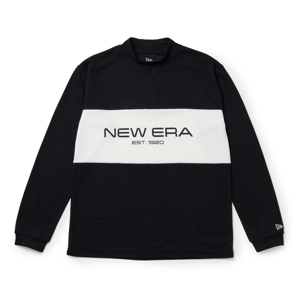 長袖 モックネック パフォーマンス Tシャツ ハニカムブラック/ホワイト | ゴルフ | NEW ERA ニューエラ公式オンラインストア