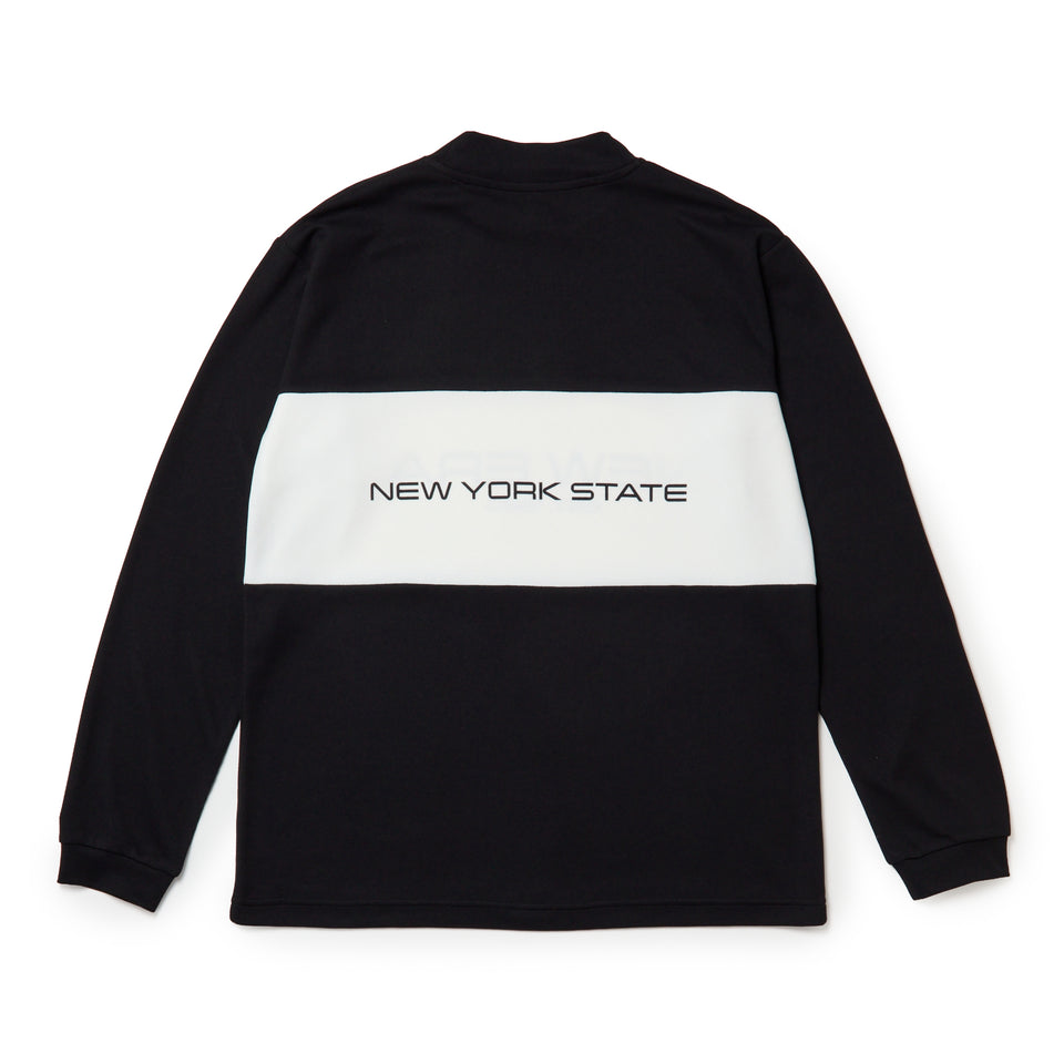 長袖 モックネック パフォーマンス Tシャツ ハニカムブラック/ホワイト | ゴルフ | NEW ERA ニューエラ公式オンラインストア
