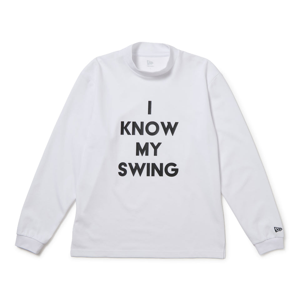 長袖 モックネック パフォーマンス Tシャツ Tag Line ホワイト | ゴルフ | NEW ERA ニューエラ公式オンラインストア