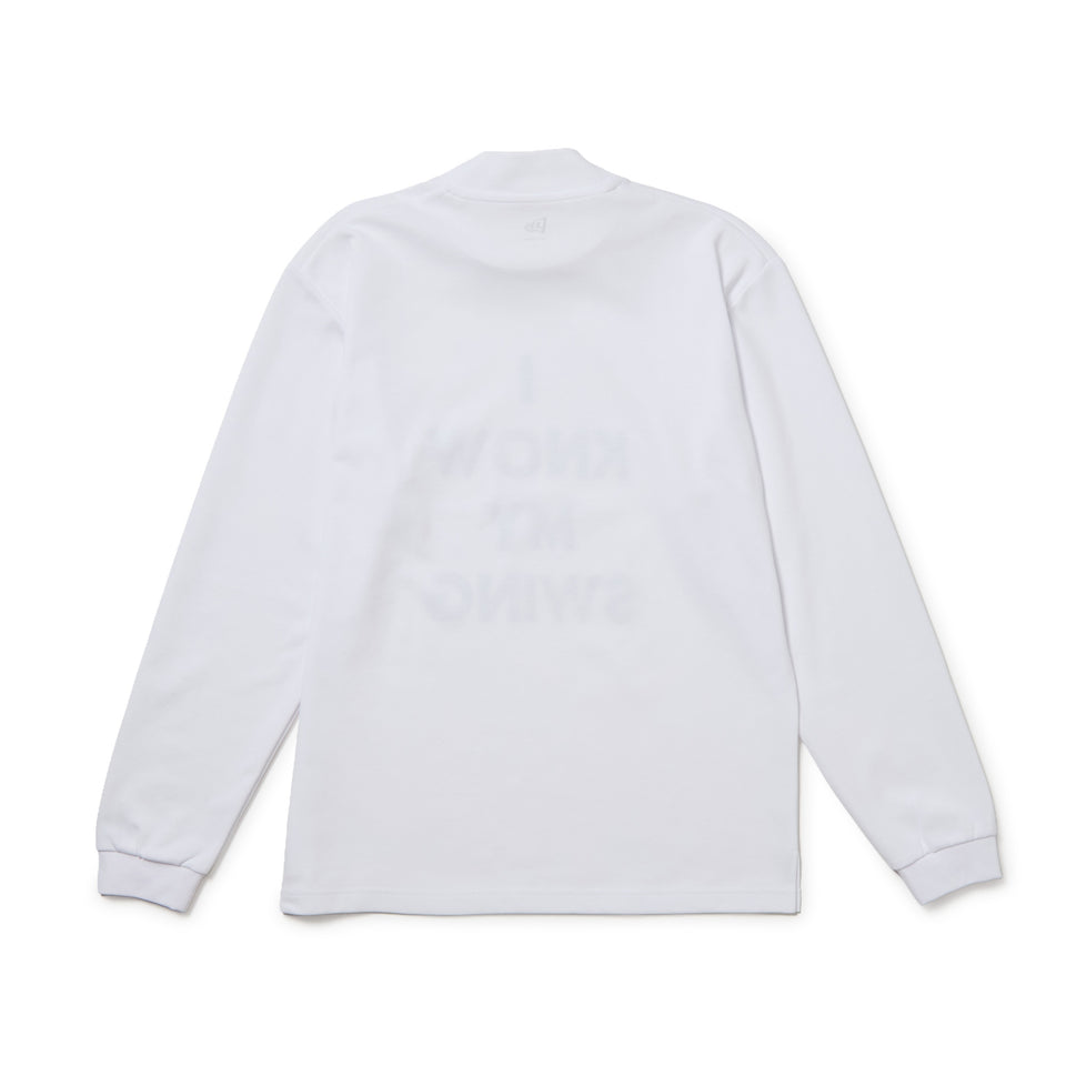 長袖 モックネック パフォーマンス Tシャツ Tag Line ホワイト | ゴルフ | NEW ERA ニューエラ公式オンラインストア