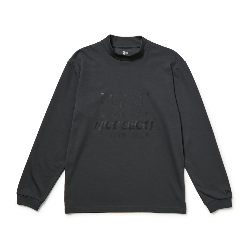 長袖 モックネック パフォーマンス Tシャツ Tag Line グラファイト | ゴルフ | NEW ERA ニューエラ公式オンラインストア