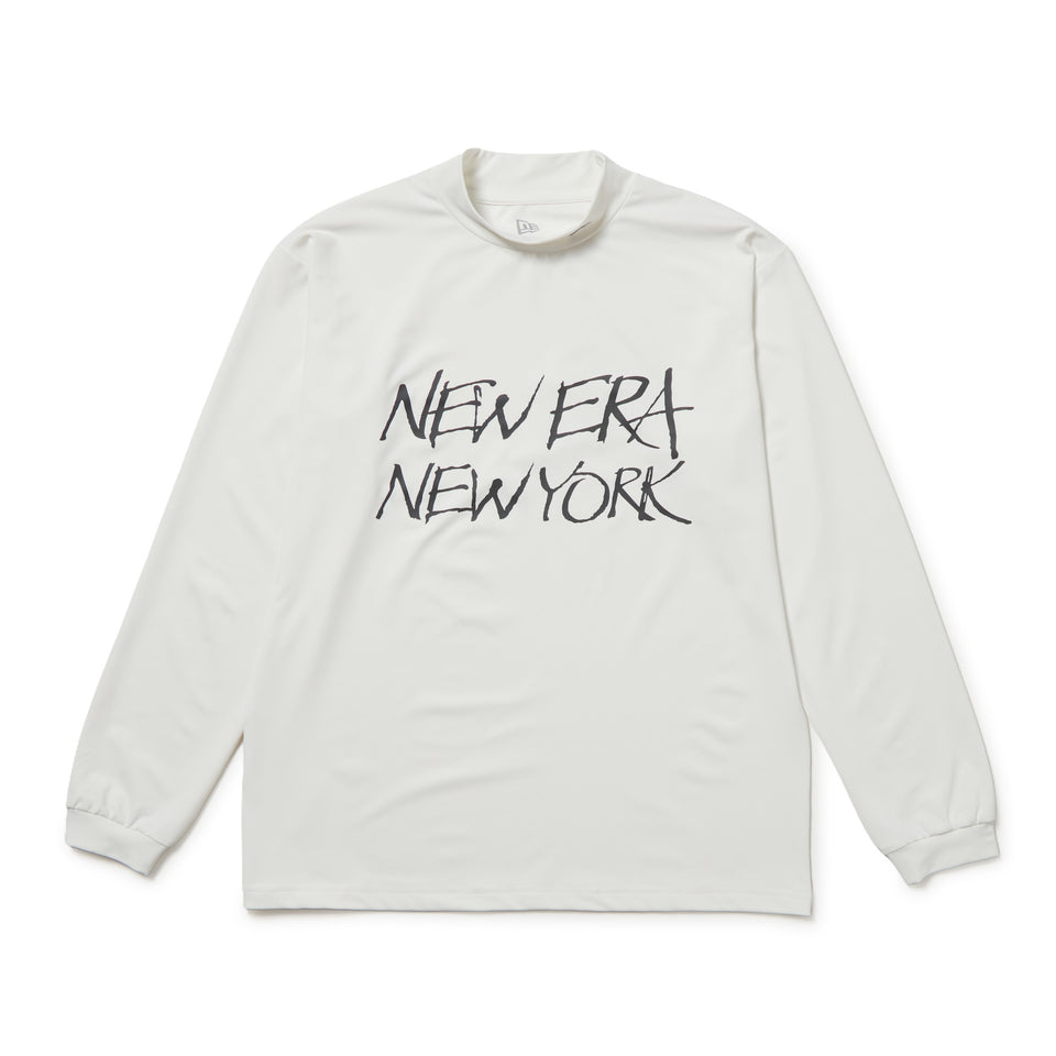 長袖 モックネック ストレッチ ジャージーTシャツ ホワイト | ゴルフ | NEW ERA ニューエラ公式オンラインストア