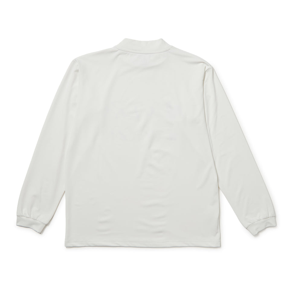長袖 モックネック ストレッチ ジャージーTシャツ ホワイト | ゴルフ | NEW ERA ニューエラ公式オンラインストア