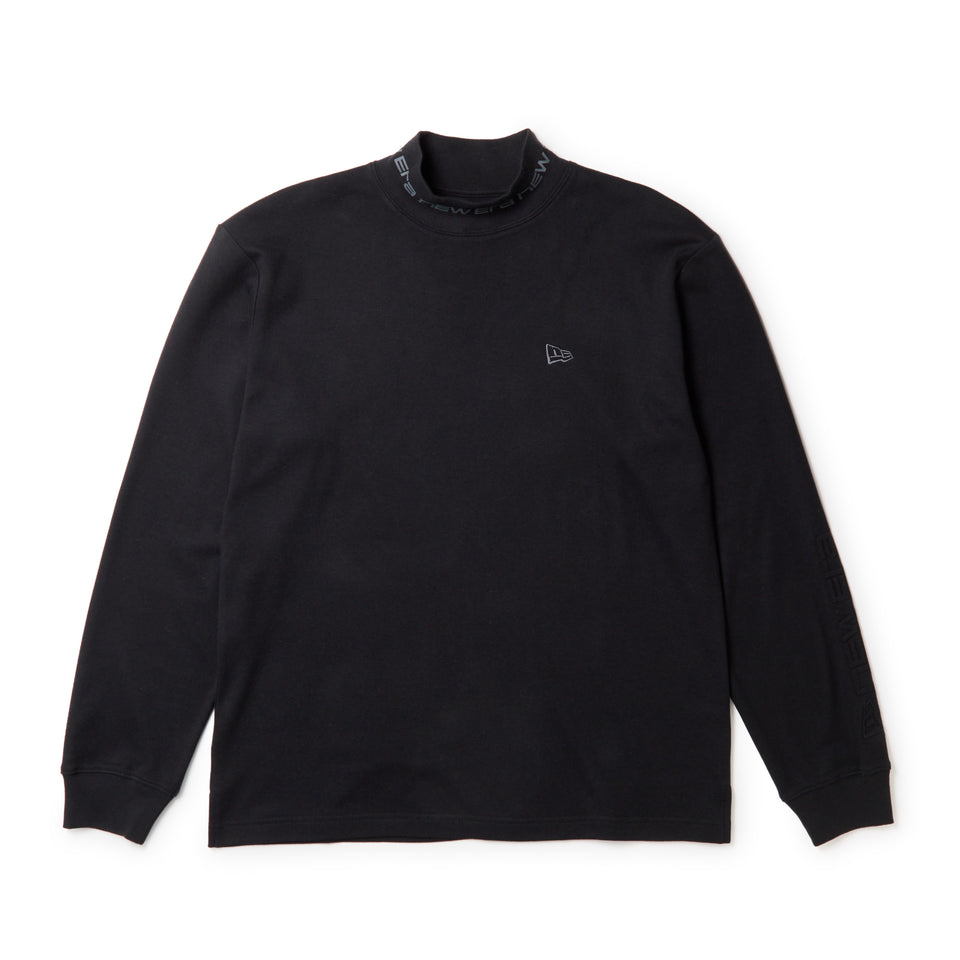 長袖 ハイネック ウォーム Tシャツ ネックロゴ ブラック|ゴルフ | NEW ERA ニューエラ公式オンラインストア