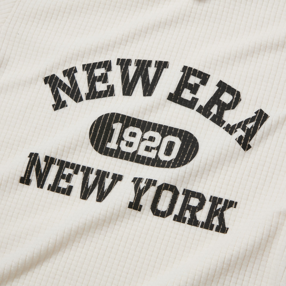 長袖 グリッドフリース ハイネック Tシャツ オフホワイト|ゴルフ | NEW ERA ニューエラ公式オンラインストア