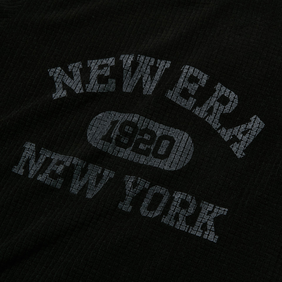 長袖 グリッドフリース ハイネック Tシャツ ブラック|ゴルフ | NEW ERA ニューエラ公式オンラインストア