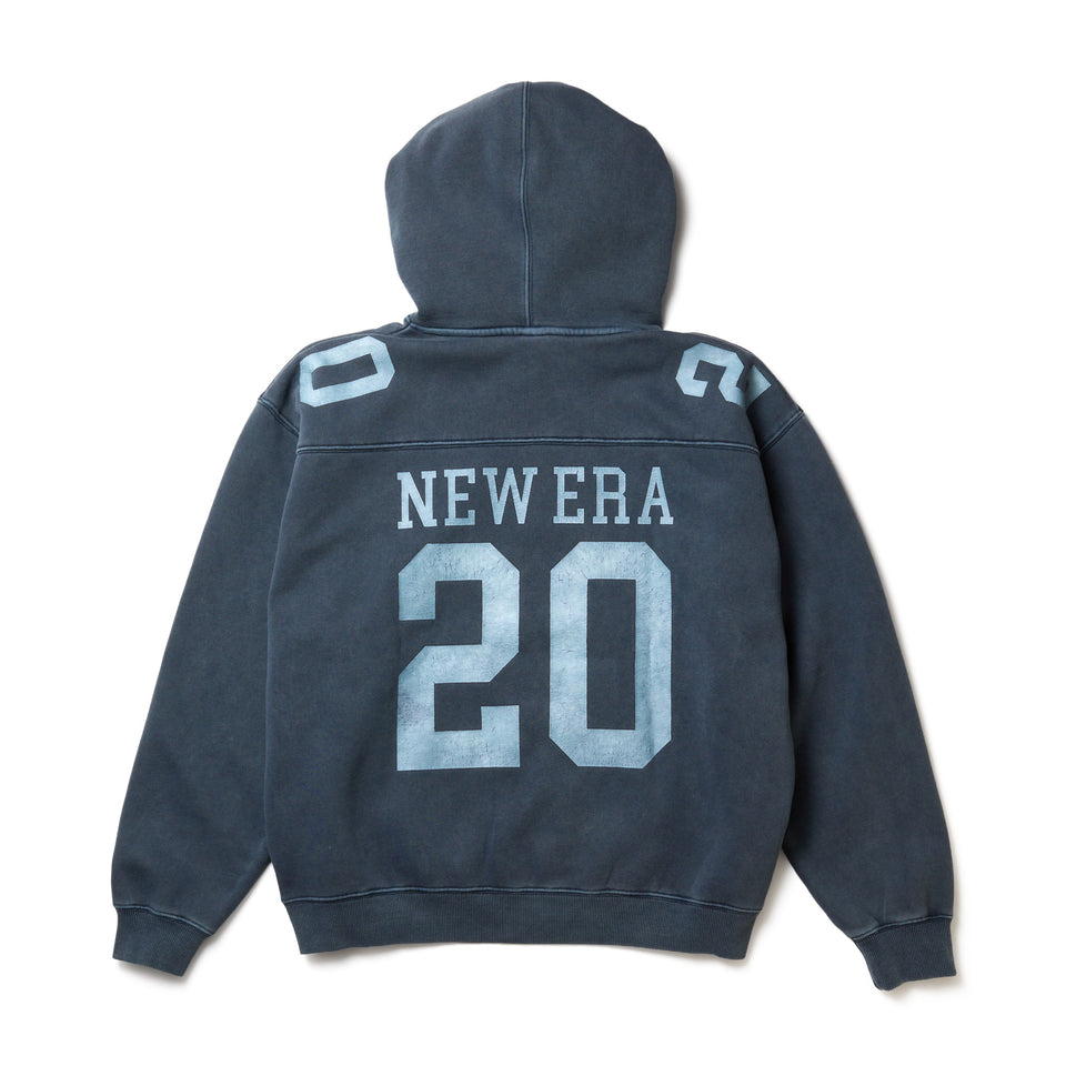 クロップド ガーメントダイ スウェット プルオーバー フーディー ネイビー | NEW ERA ニューエラ公式オンラインストア