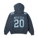 クロップド ガーメントダイ スウェット プルオーバー フーディー ネイビー | NEW ERA ニューエラ公式オンラインストア