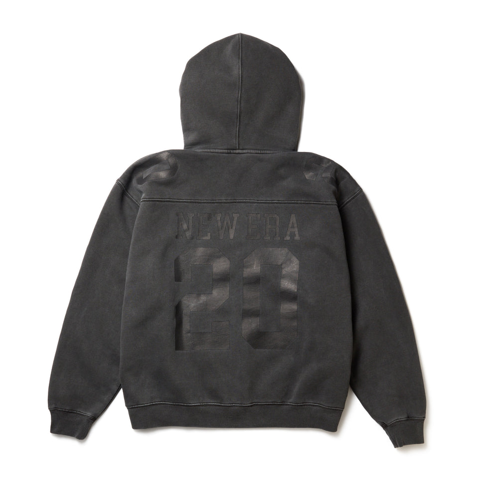 クロップド ガーメントダイ スウェット プルオーバー フーディー ダークグレー | NEW ERA ニューエラ公式オンラインストア