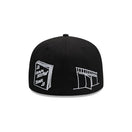 59FIFTY Mora Lo Mismo de Siempre オールオーバー ブラック × ホワイト