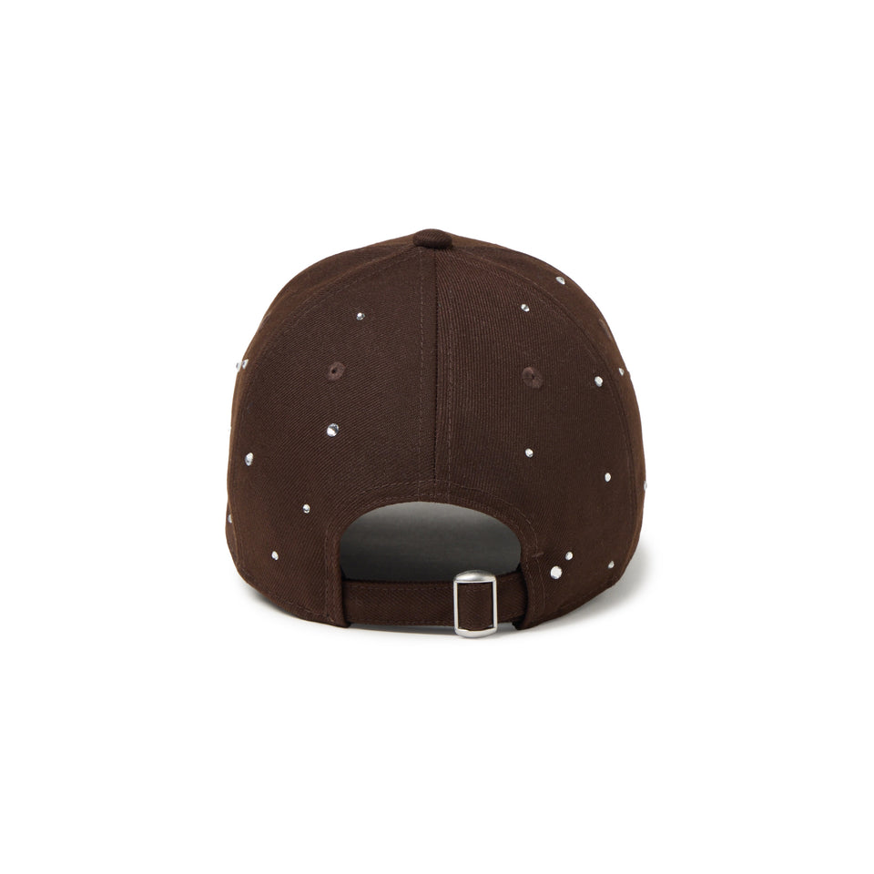 【新品未使用】9FORTY Rhinestone ラインストーン バーントウッド 9FORTY BLACK LABEL SS26 ロサンゼルス・ドジャース Rhinestone ライン