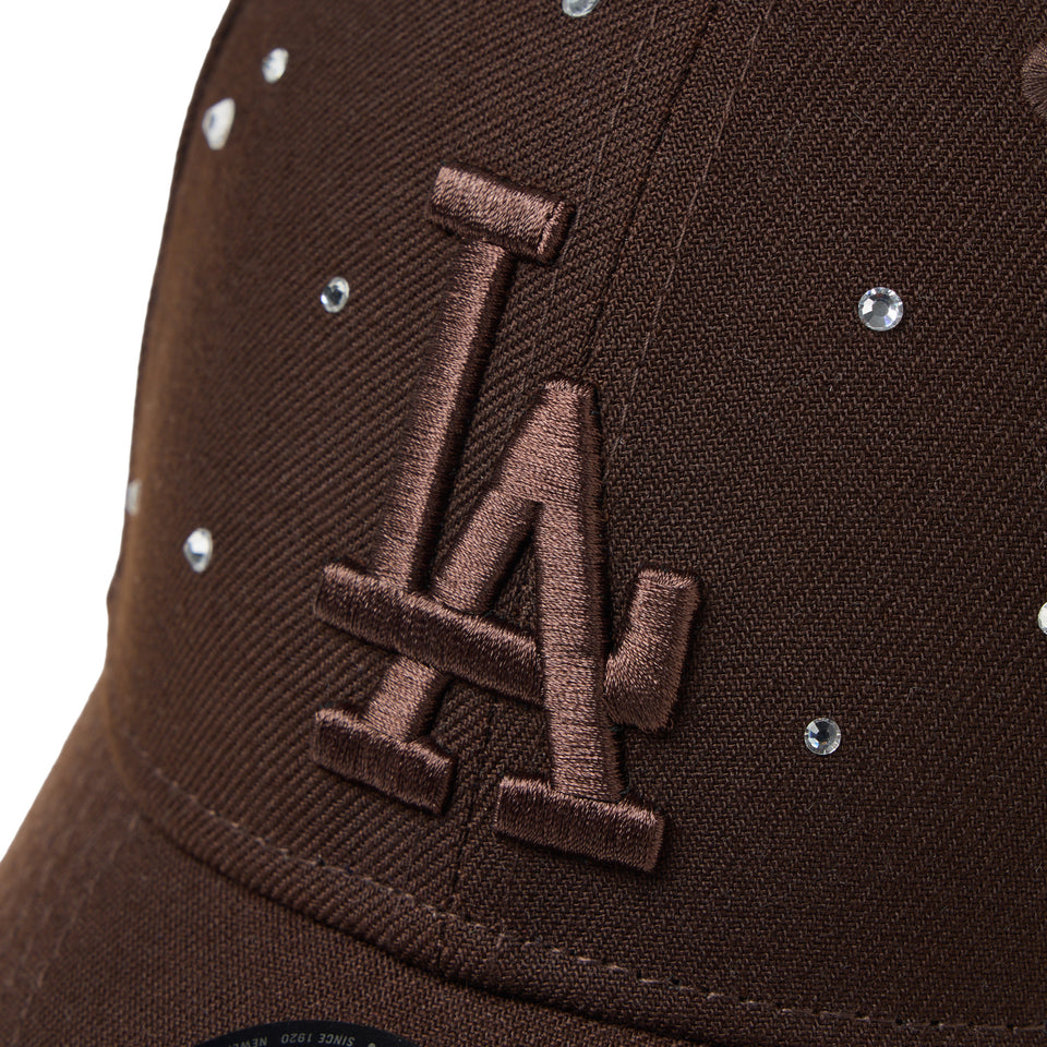【新品未使用】9FORTY Rhinestone ラインストーン バーントウッド 9FORTY BLACK LABEL SS26 ロサンゼルス・ドジャース Rhinestone ライン