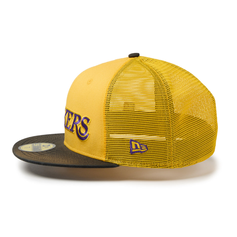 59FIFTY トラッカー ウォッシュド BLACK LABEL SS26 ロサンゼルス・レイカーズ ゴールド/ブラック | NEW ERA ニューエラ公式オンラインストア