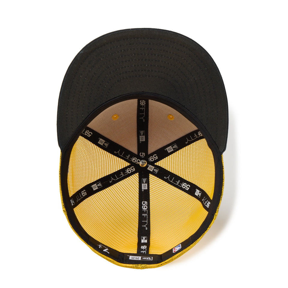 59FIFTY トラッカー ウォッシュド BLACK LABEL SS26 ロサンゼルス・レイカーズ ゴールド/ブラック | NEW ERA ニューエラ公式オンラインストア