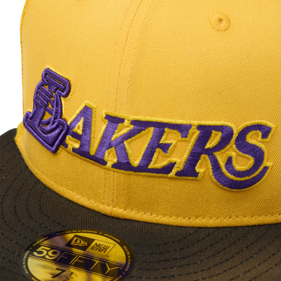 59FIFTY トラッカー ウォッシュド BLACK LABEL SS26 ロサンゼルス・レイカーズ ゴールド/ブラック | NEW ERA ニューエラ公式オンラインストア