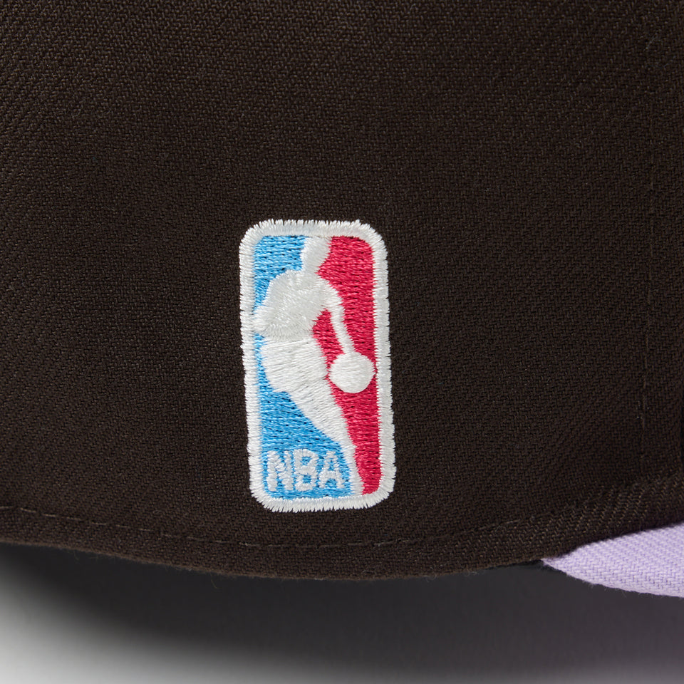 59FIFTY ソフトバックラム BLACK LABEL SS26 ロサンゼルス・レイカーズ ブラウン パープルバイザー | NEW ERA ニューエラ公式オンラインストア