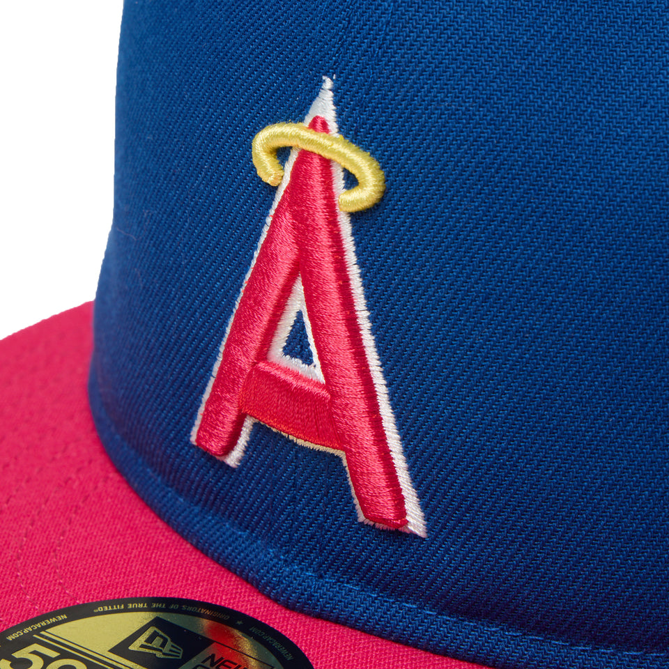 59FIFTY ソフトバックラム BLACK LABEL SS26 ロサンゼルス・エンゼルス ブルー レッドバイザー | NEW ERA ニューエラ公式オンラインストア