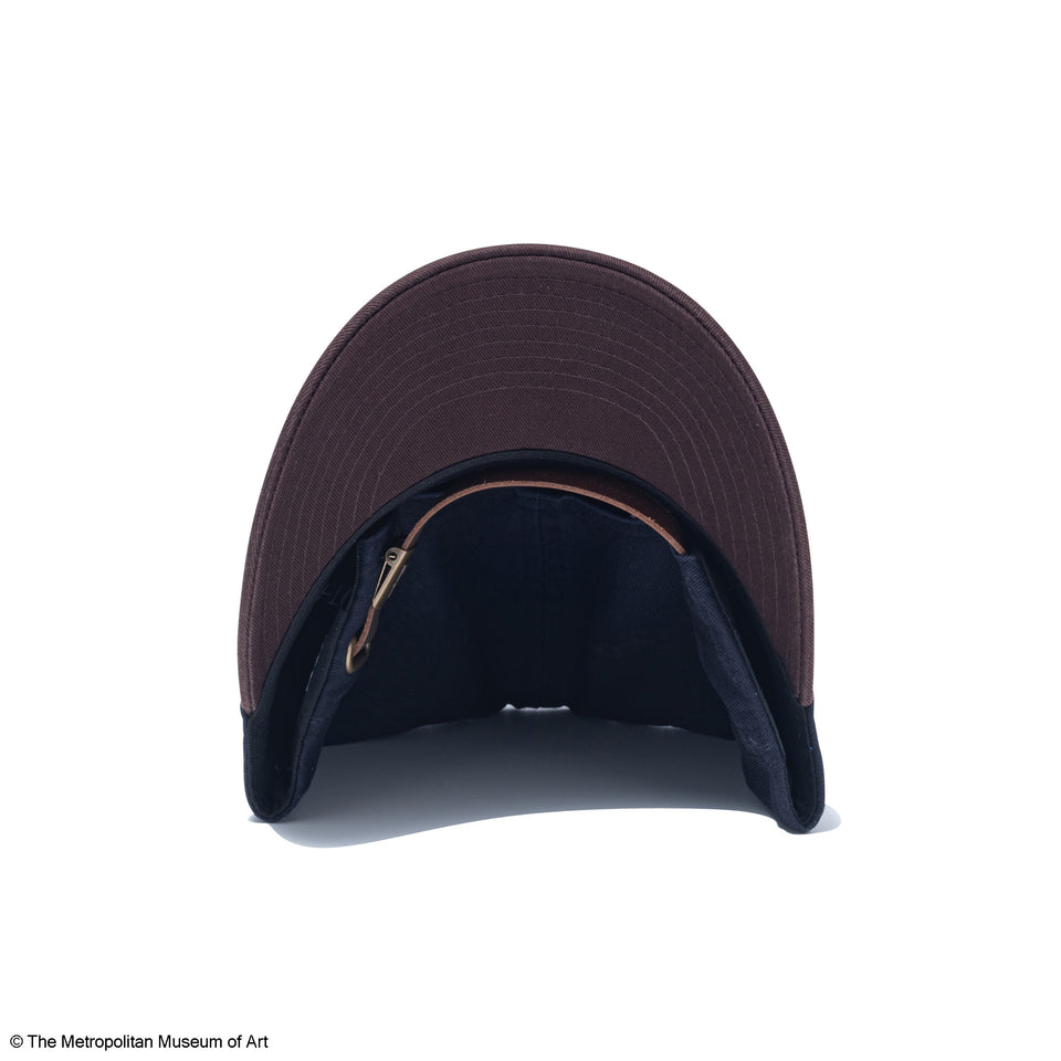 9THIRTY The Met レザーストラップ ネイビー バーントウッドバイザー | NEW ERA ニューエラ公式オンラインストア