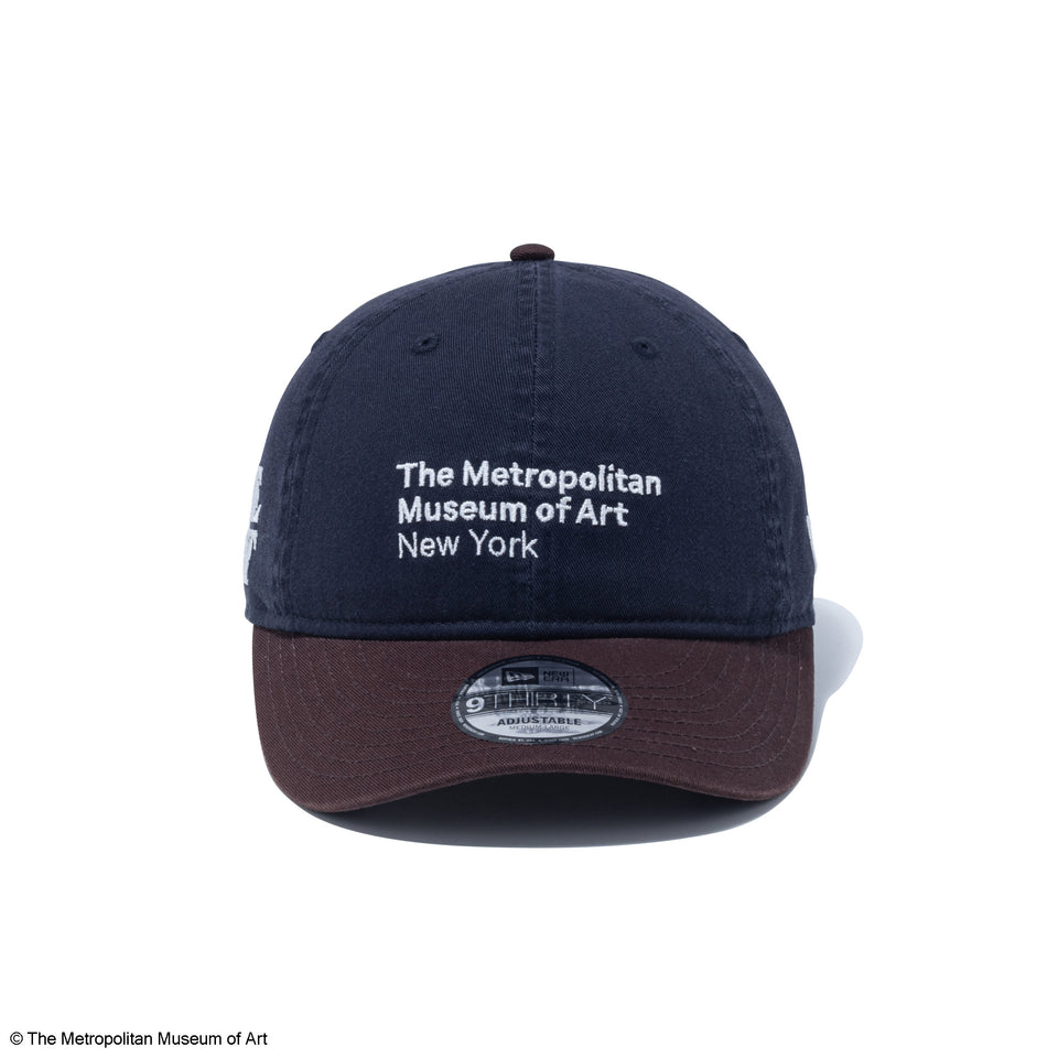9THIRTY The Met レザーストラップ ネイビー バーントウッドバイザー | NEW ERA ニューエラ公式オンラインストア