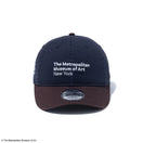 9THIRTY The Met レザーストラップ ネイビー バーントウッドバイザー | NEW ERA ニューエラ公式オンラインストア