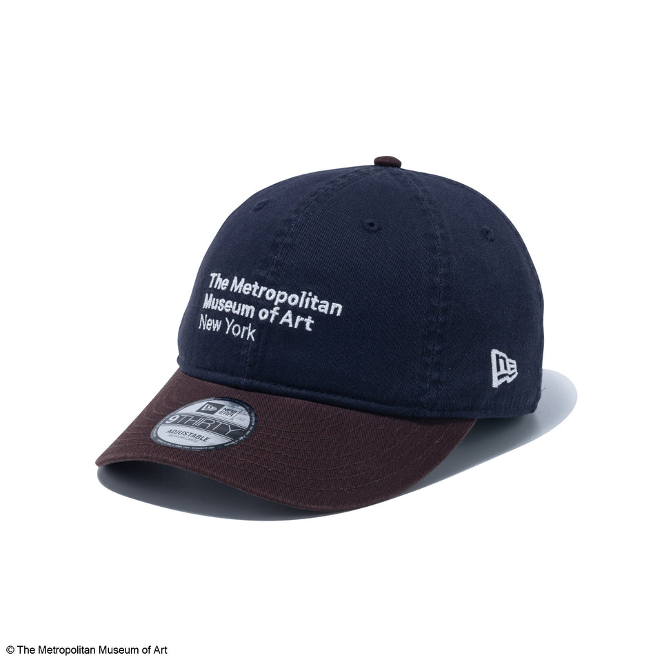 9THIRTY The Met レザーストラップ ネイビー バーントウッドバイザー | NEW ERA ニューエラ公式オンラインストア