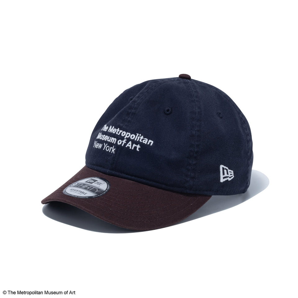 9THIRTY The Met レザーストラップ ネイビー バーントウッドバイザー | NEW ERA ニューエラ公式オンラインストア