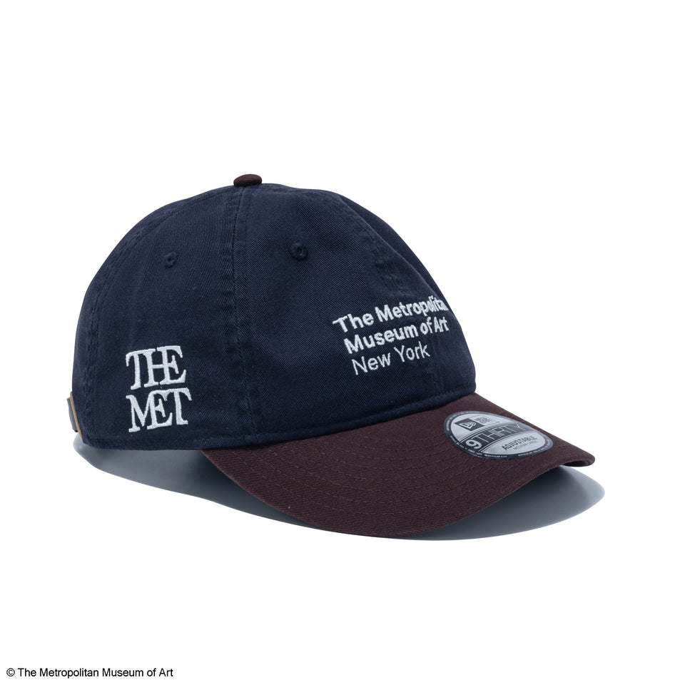 9THIRTY The Met レザーストラップ ネイビー バーントウッドバイザー | NEW ERA ニューエラ公式オンラインストア