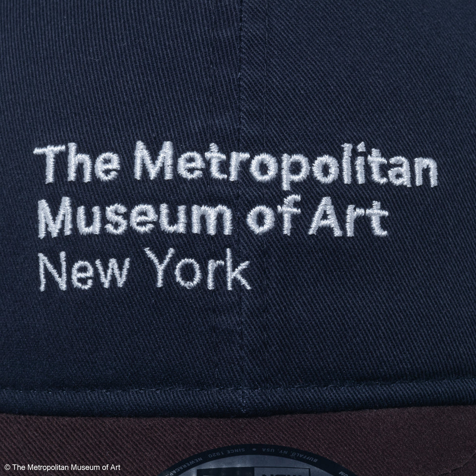 9THIRTY The Met レザーストラップ ネイビー バーントウッドバイザー | NEW ERA ニューエラ公式オンラインストア