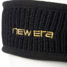 ニット イヤーウォーマー ブランドネームロゴ ブラック/ゴールド | NEW ERA ニューエラ公式オンラインストア