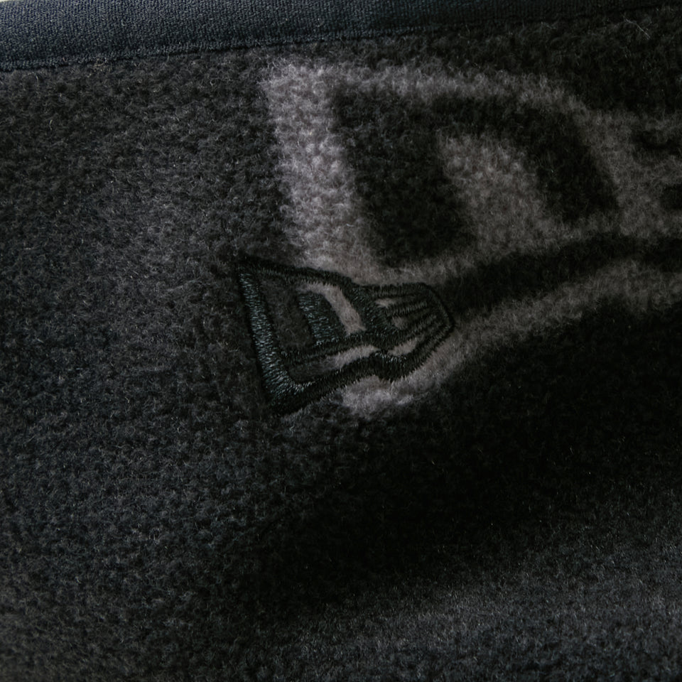 フリース ネックウォーマー ロング フラッグロゴ オールオーバー ブラック | NEW ERA ニューエラ公式オンラインストア