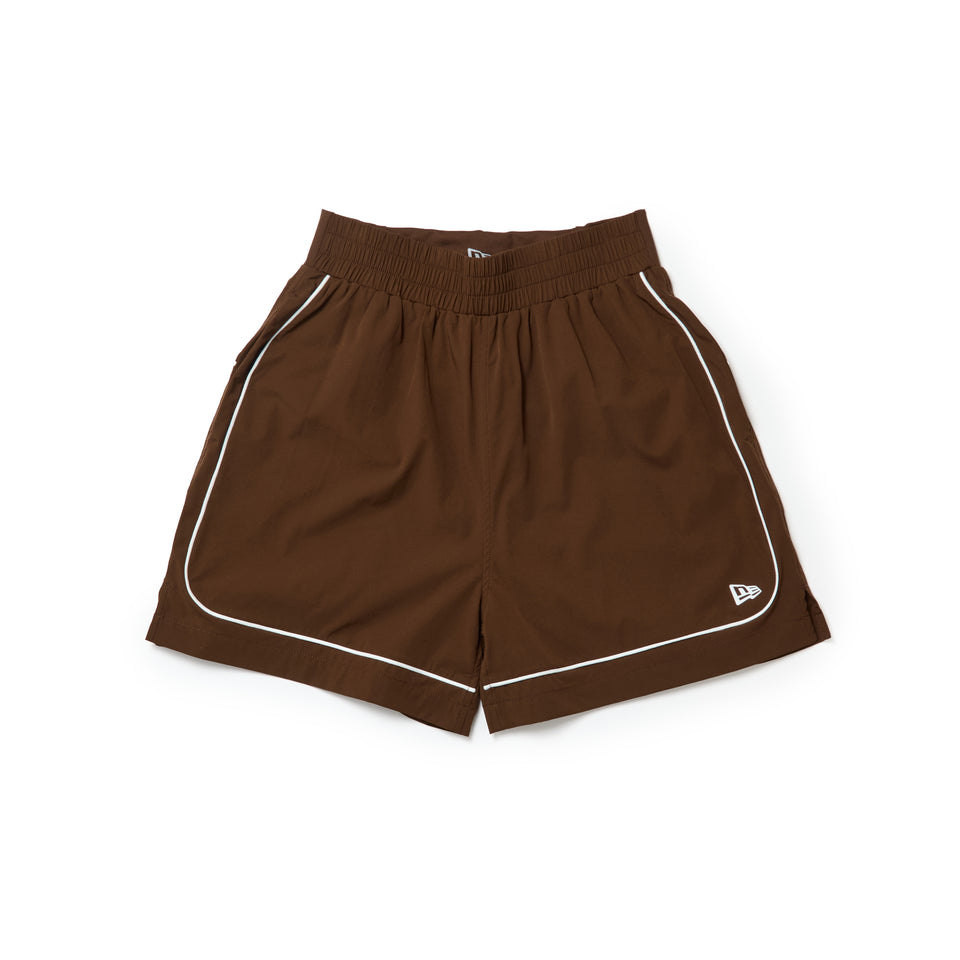 Women's ショートパンツ パイピング ブラウン｜パフォーマンスアパレル | NEW ERA ニューエラ公式オンラインストア