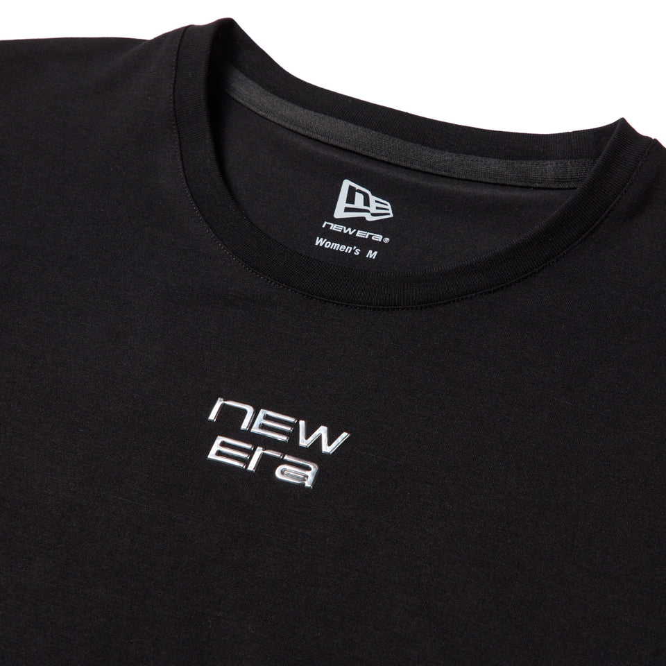 Women's 長袖 サイド ドローストリング Tシャツ TPUロゴ ブラック｜パフォーマンスアパレル | NEW ERA ニューエラ公式オンラインストア