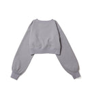 Women's 長袖 クロップド ワッフル Tシャツ グレー｜パフォーマンスアパレル | NEW ERA ニューエラ公式オンラインストア