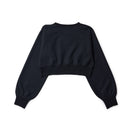 Women's 長袖 クロップド ワッフル Tシャツ ブラック｜パフォーマンスアパレル | NEW ERA ニューエラ公式オンラインストア