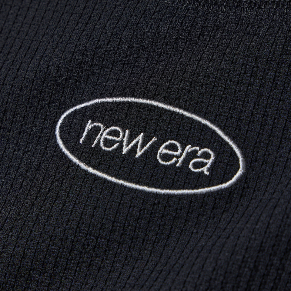 Women's 長袖 クロップド ワッフル Tシャツ ブラック｜パフォーマンスアパレル | NEW ERA ニューエラ公式オンラインストア