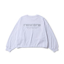 Women's 長袖 サイド ドローストリング Tシャツ ホワイト｜パフォーマンスアパレル